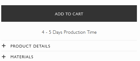 Shipping Production and Processing Times