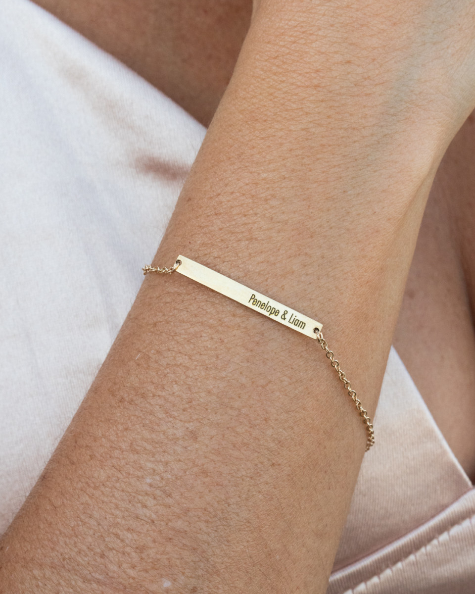 Personalized Bar Bracelet