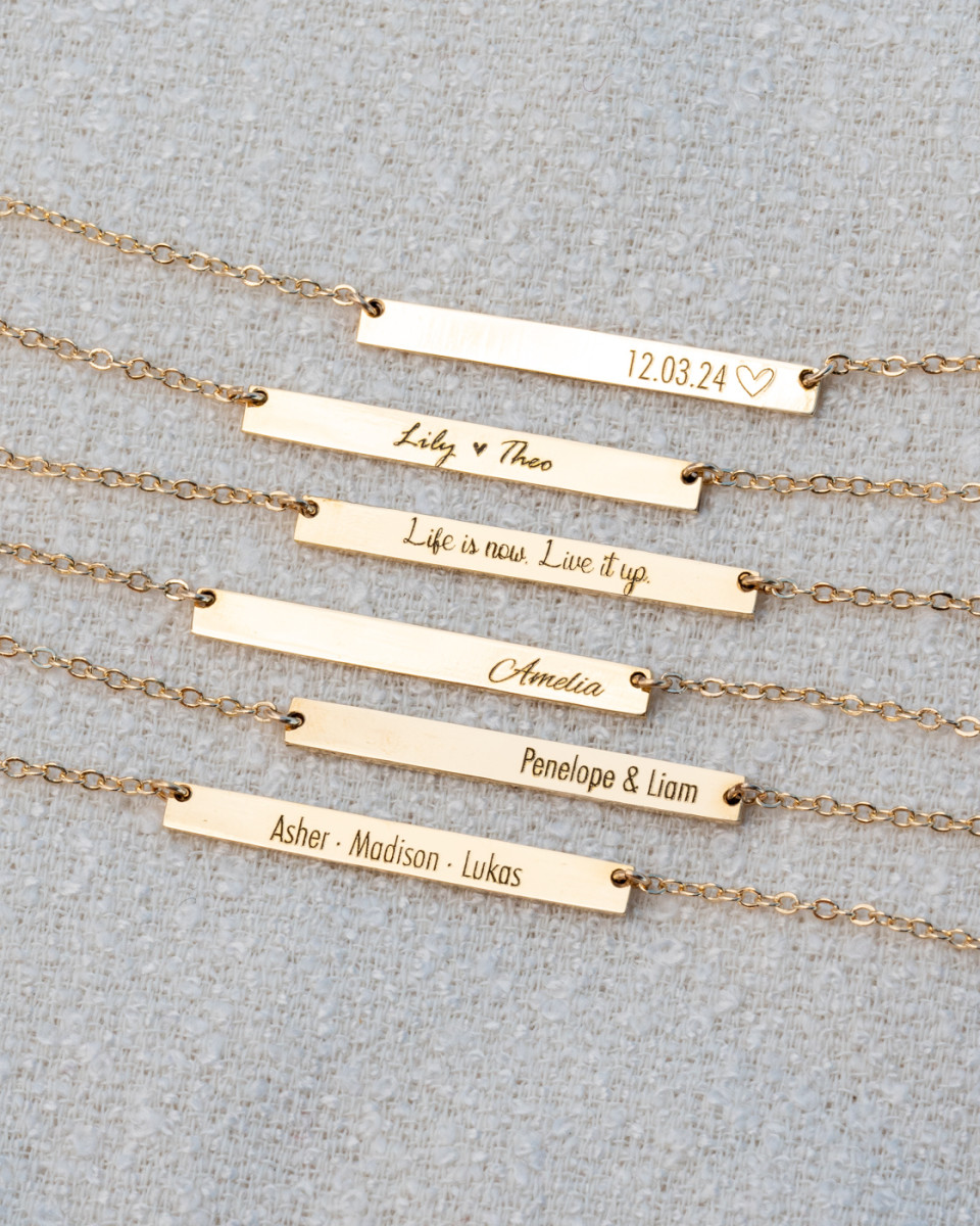 Personalized Bar Bracelet