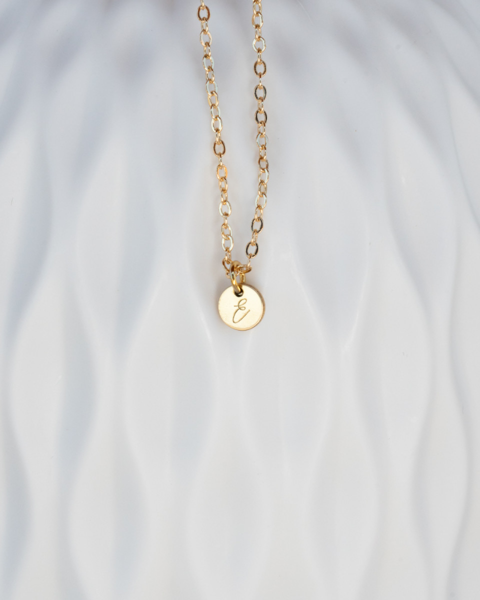 Personalized Disk Necklace - 6mm