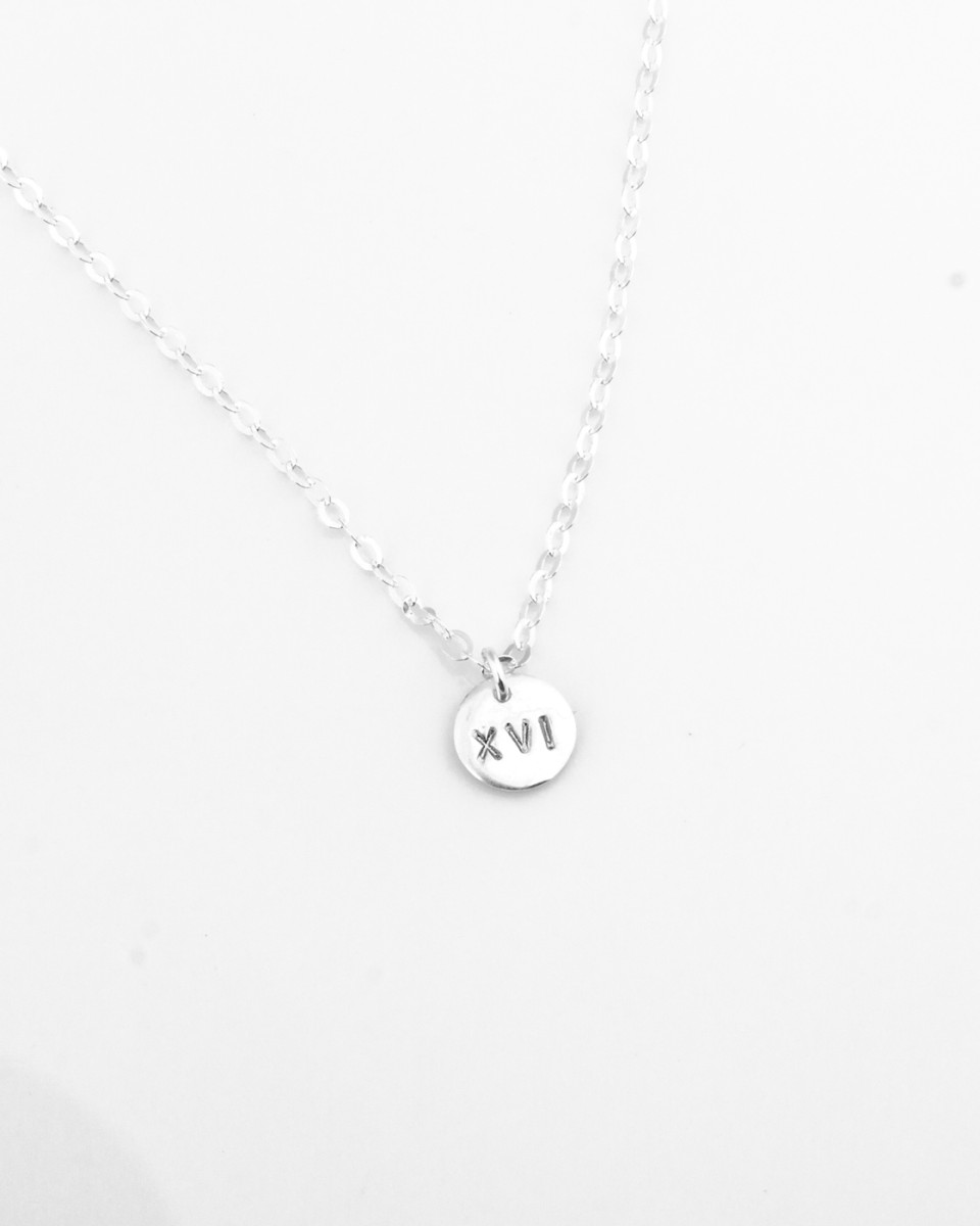 Personalized Disk Necklace - 6mm
