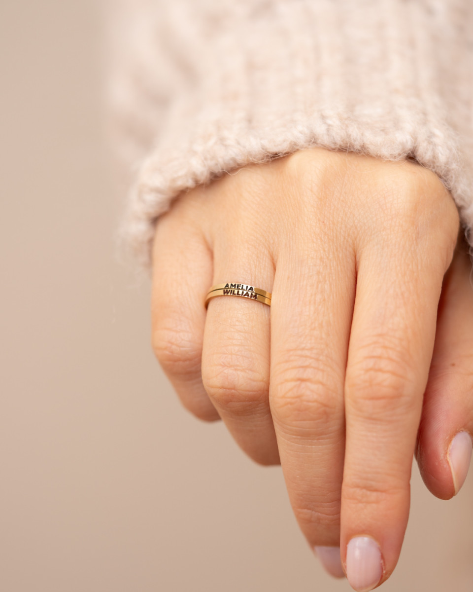 Personalized Stacking Ring - 2mm