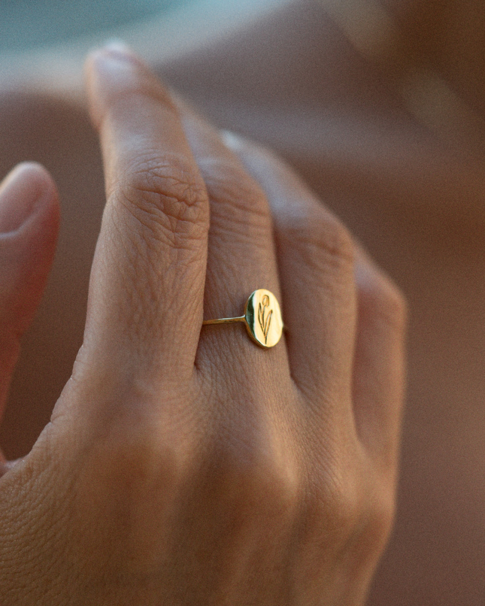 Tulip Flower Ring