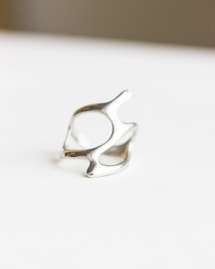 Ατσάλινο Ρυθμιζόμενο Γλυπτό Δαχτυλίδι