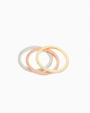 Sterlingsilber Roségold Vermeil Ring