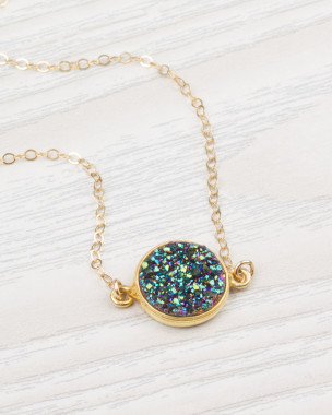 14k Goldfilled Druzy Armband