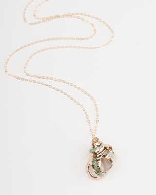 14k Goldfilled Muschelkette Natur