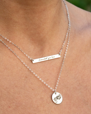 Custom Name Bar Necklace