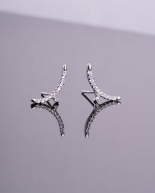 Sterlingsilber Mondohrringe