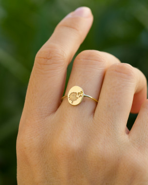 Dandelion Flower Ring