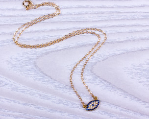 Collar Oro Ojo Turco