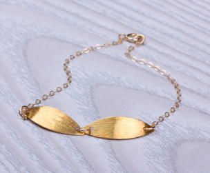 Goldfilled Blattarmband