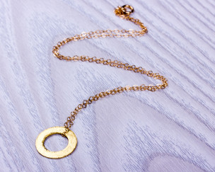 Collier Cercle Plaqué Or