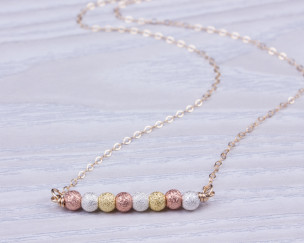 Roségold Perlenkette