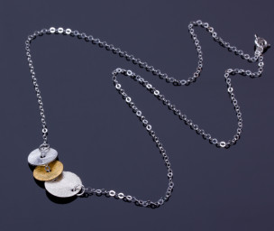 Sterling Silber Münz Halskette