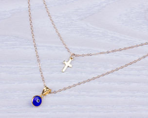 Collier Plaqué Or Double Rang