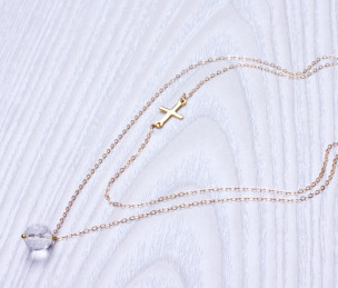 Collier Double Plaqué Or Superposé