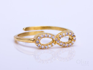 Gold Vermeil Infinity Ring