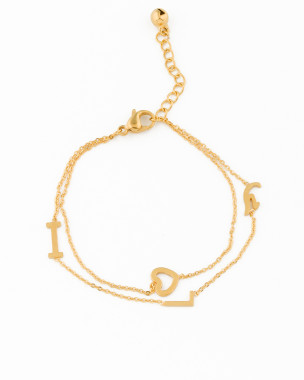 Gold Herz Armband Liebe
