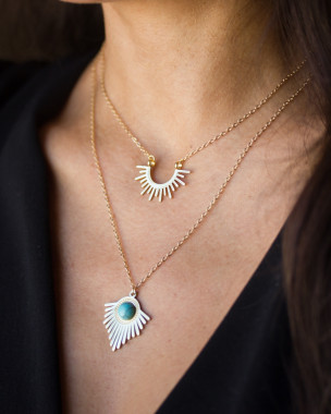 14k Gold Filled Boho Halskette