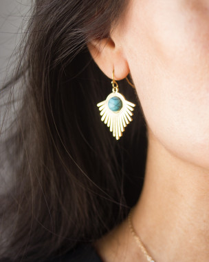 14k Goldfilled Boho Ohrringe Türkis