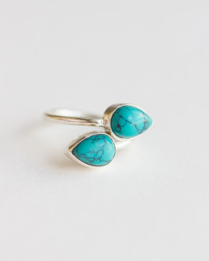 Silber Schmuckstück Türkis Ring