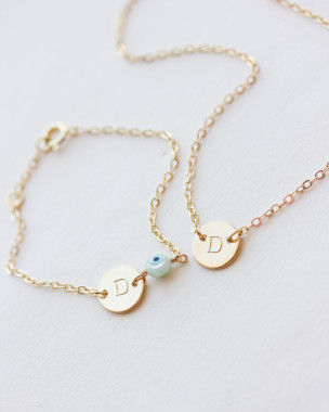Conjunto Collar Pulsera Oro
