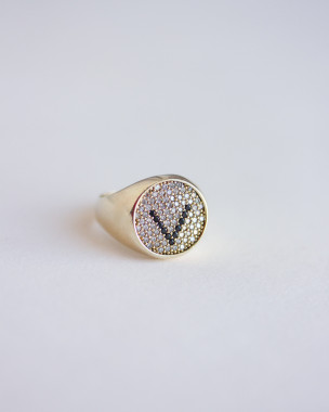Anello a Sigillo in Oro 14k