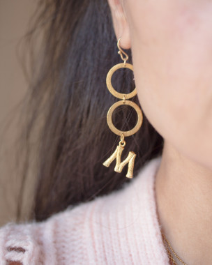 Pendientes Aros Largos Oro