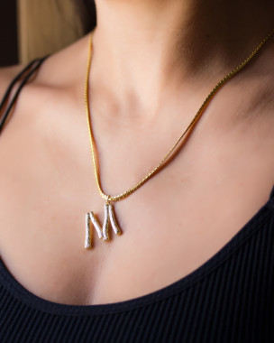 14k Gold Boho Halskette