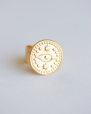 14k Gold Boho Statement Ring