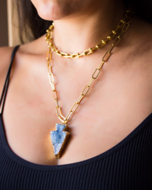 Collar Flecha Oro Boho