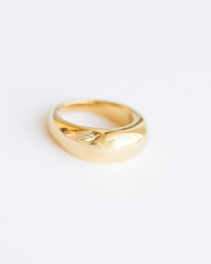 Edelstahl Ring Gold Domform
