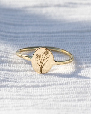 Iris Floral Ring