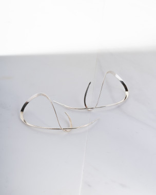 Long Silver Earrings