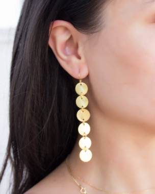 Goldschmuck Boho Ohrhänger Chunky