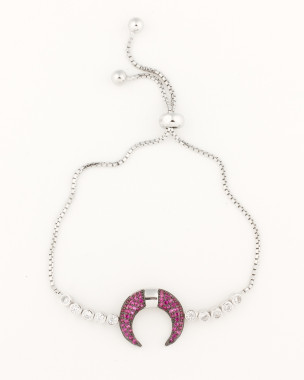 Sterlingsilber Halbmond Armband