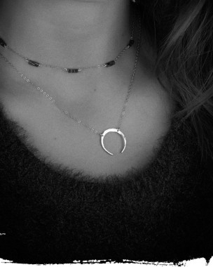 Moon Silver Necklace