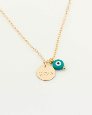 Gold Evil Eye Anhänger