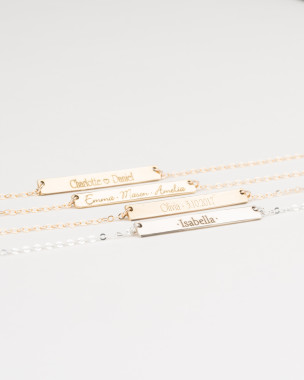 Personalized Bar Necklace