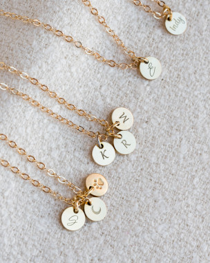 Personalized Disk Necklace - 6mm