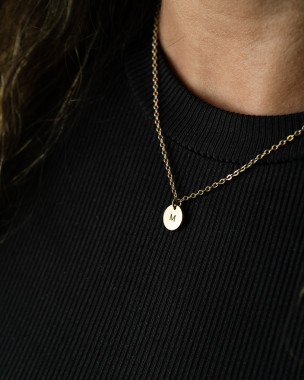 Personalized Disk Necklace - 9mm