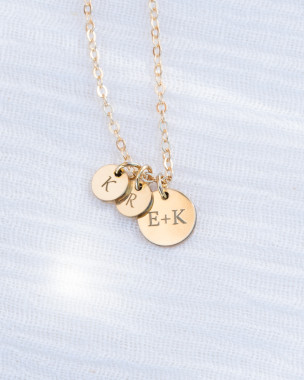 Personalized Disk Necklace - 9mm