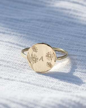 Personalized Flora Ring