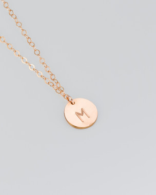 Roségold Rundkette personalisiert