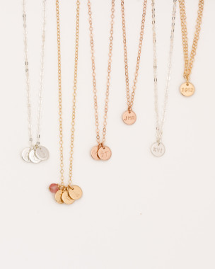 Collier Initiale Plaqué Or