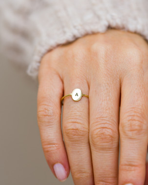 Personalized Oval Ring - 6x8