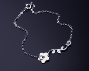 Bracelet Plaqué Or Marguerite
