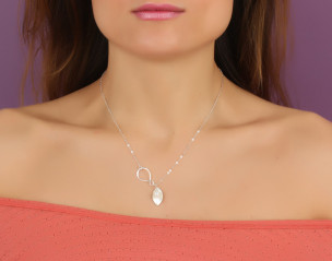 Collier Perle Infini Argent