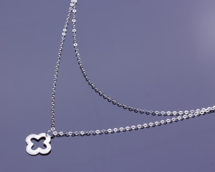 Collier Trèfle Argent Sterling